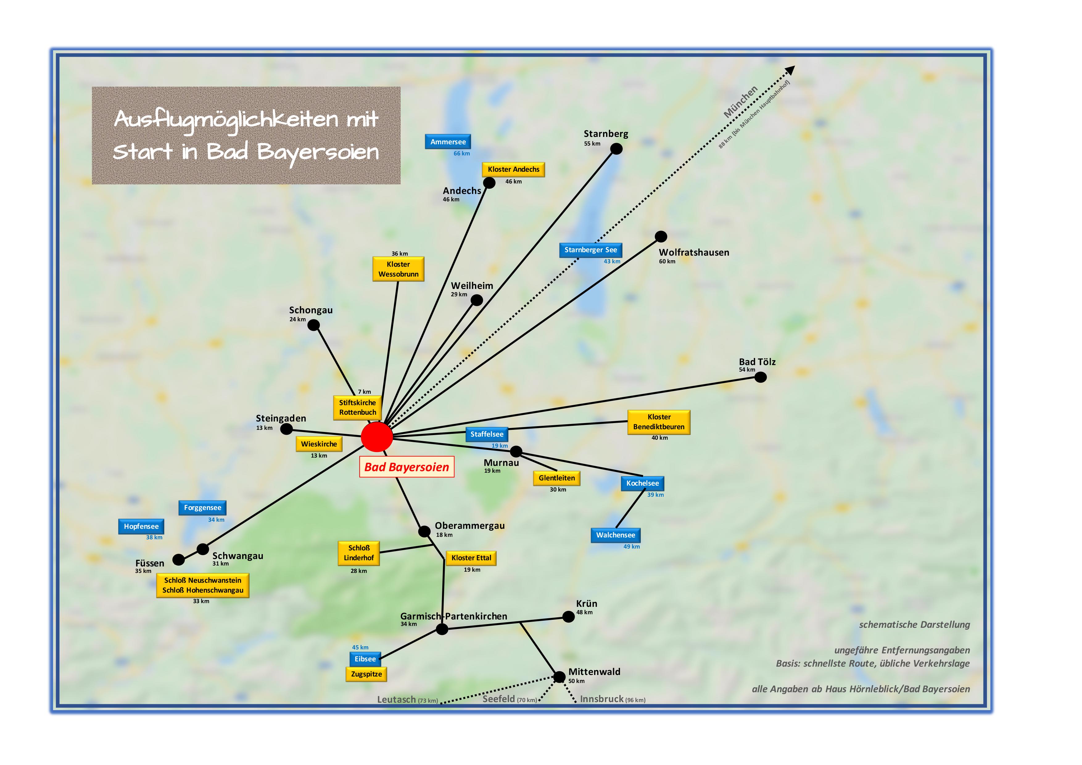 Bad Bayersoien - Web - Landkarte für Zielkarte
